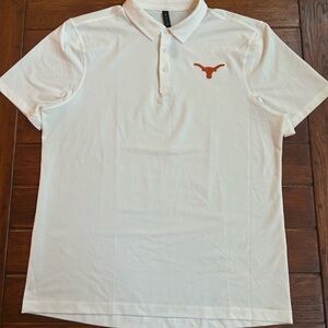 Men's Lululemon University of Texas White Polo XL NWOT